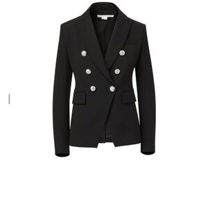 Veronica Beard Women's Black Double-Breasted Blazer.